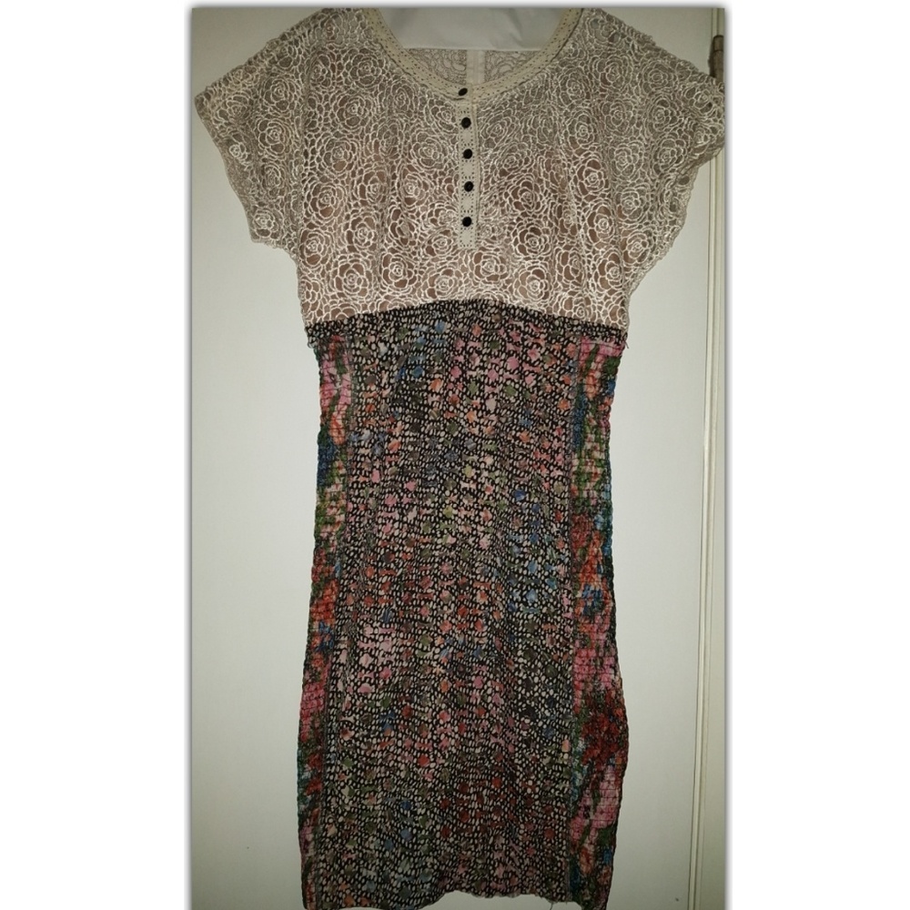Byron Lars "Lace Study" midi dress